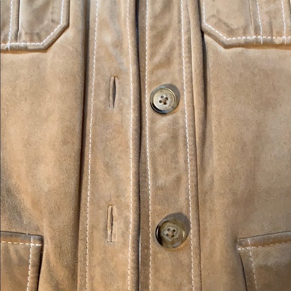 Vintage Gap Tan Suede Leather Jacket. Size Small. - Picture 6 of 12